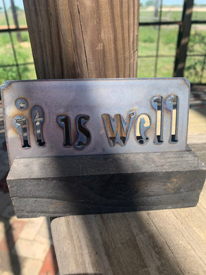 Cut metal signs
