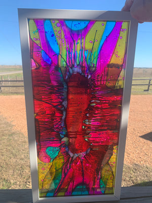 Alcohol Painted Glass
