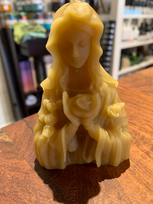 Mother beeswax candle