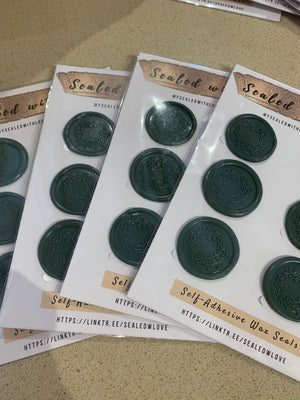 Self adhesive wax seals