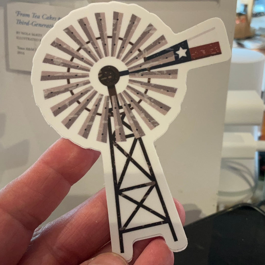 Windmill sticker – Shiner Bluestem