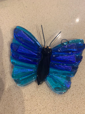 Fused glass Butterfly suncatchers