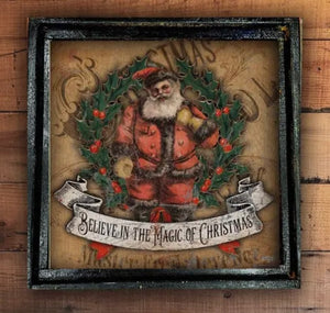 Believe in the magic of Christmas wall hanging