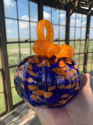 Glass Pumpkins, multi colored