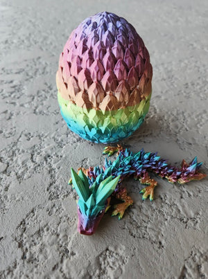 3D Dragon eggs with dragon inside
