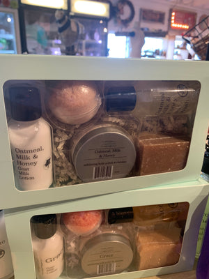 5 piece sampler oatmeal milk and honey