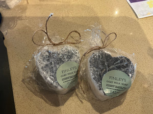 Finley’s Goat Milk Soap Heart Shape sunshine poppy and lemon