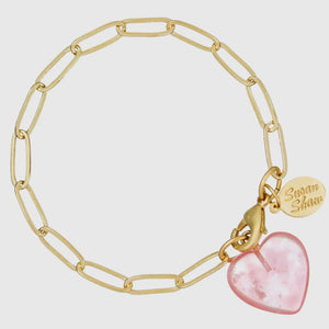 Pink heart bracelet