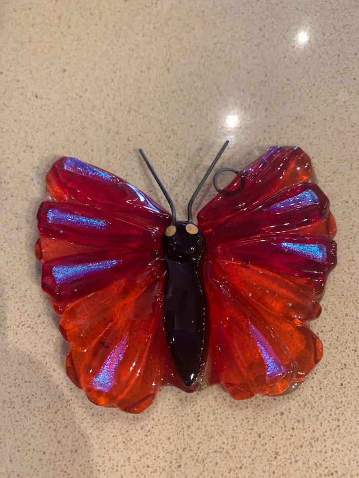 Fused glass Butterfly suncatchers