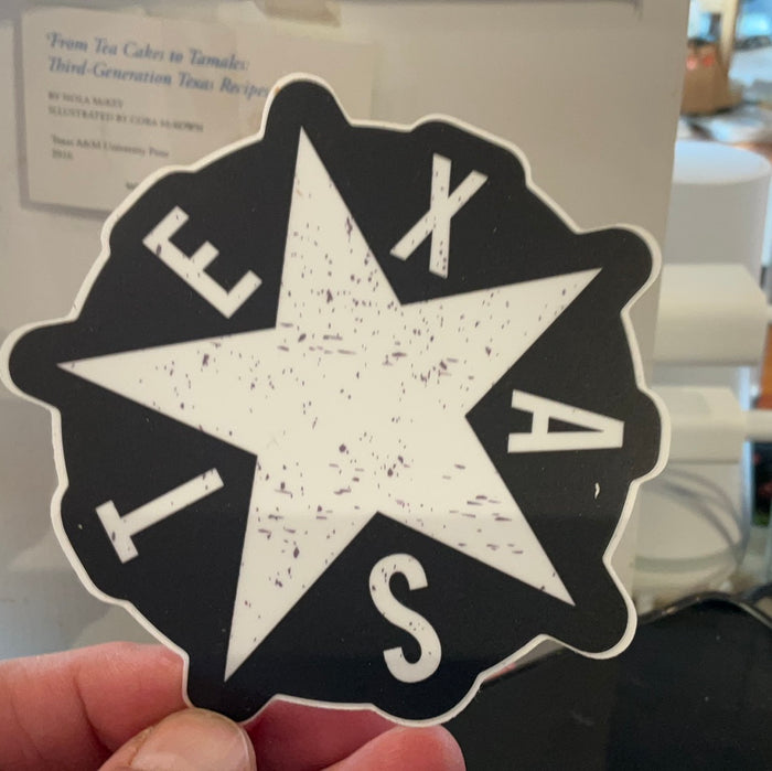 Texas star sticker