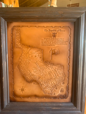 Leather Framed Art