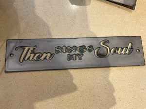 Cut metal signs