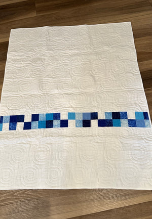 Blue squares quilt