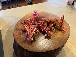 3D printed dragon fidgets