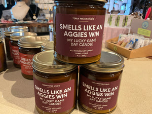 Smells like and Aggies Win Candle