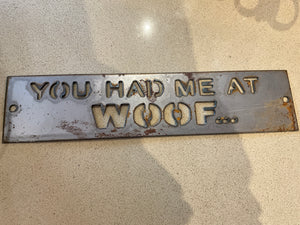 Cut metal signs
