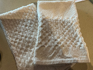 Hand woven kitchen towels and table runner