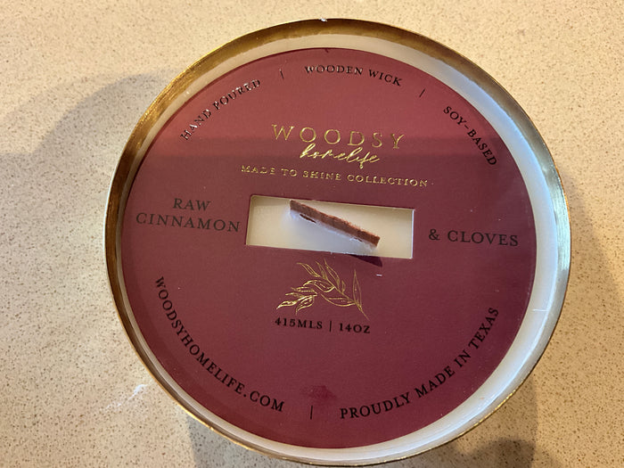 Raw Cinnamon and Cloves Brass Bowl