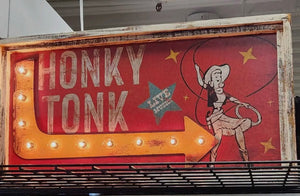 Honky Tonk lighted sign