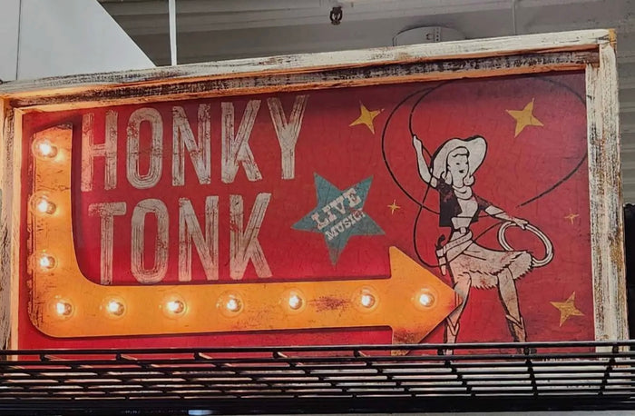 Honky Tonk lighted sign