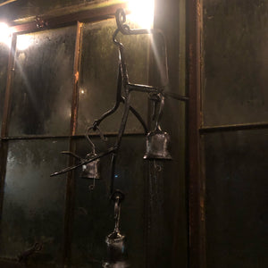 Hand forged bell wind chimes