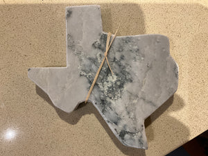 Texas shaped granite coaster/paper weight