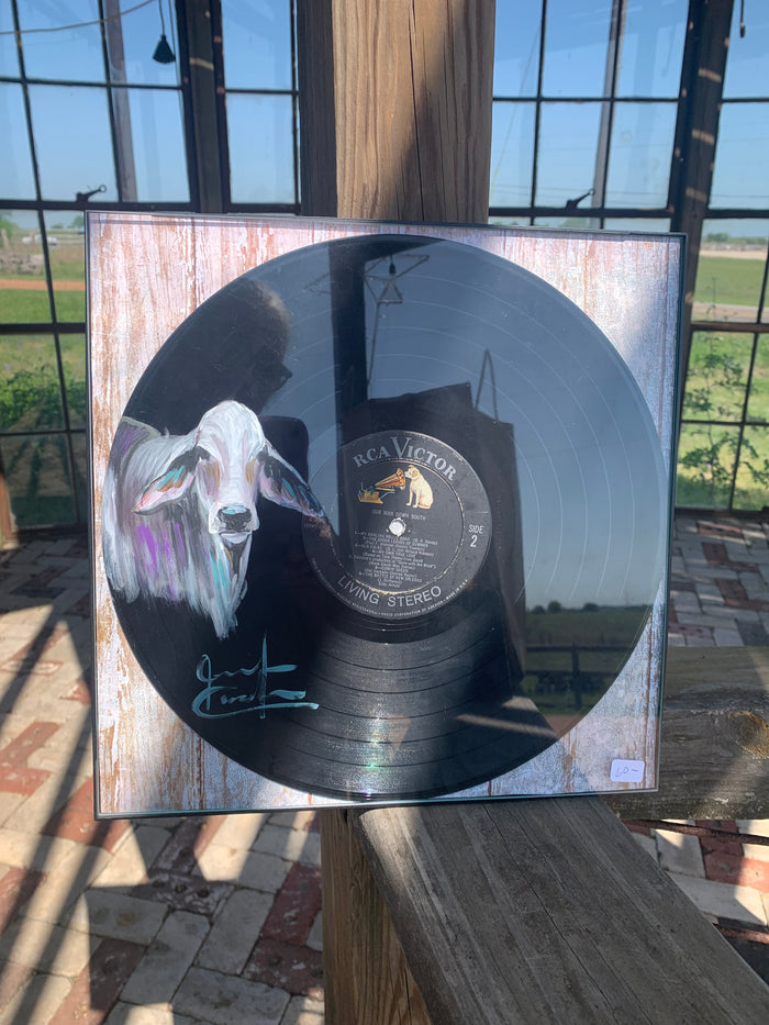 Brahman painting on RCA record