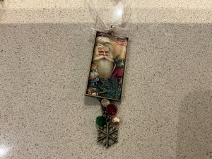 Victorian glass and metal ornaments