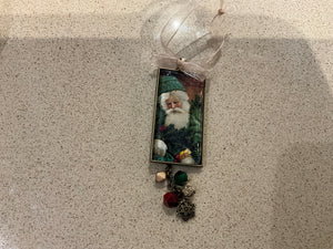 Victorian glass and metal ornaments