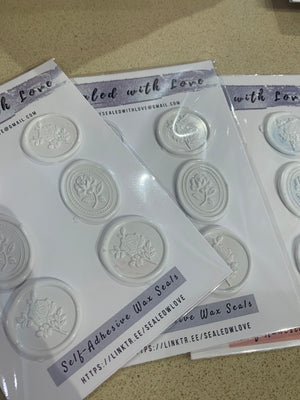 Self adhesive wax seals