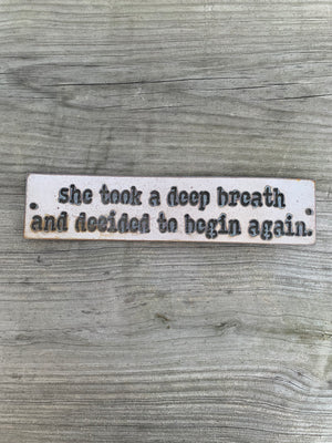 Cut metal signs