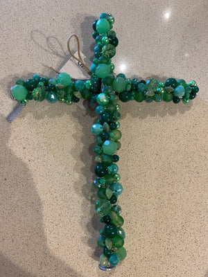 Large beaded crosses