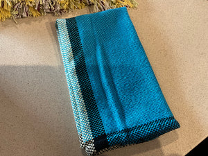 Hand woven kitchen towels and table runner