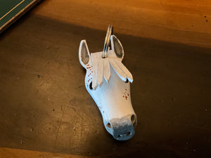 Leather horse keychains