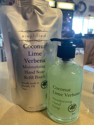 Simplified 8 Ounce Moisturizing hand Soap and Refill bags