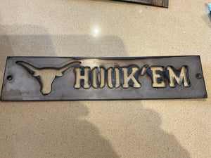Cut metal signs