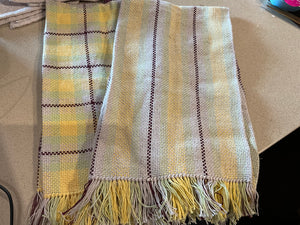 Hand woven kitchen towels and table runner