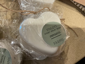 1/2 size  Finley’s Goat Milk Soap Heart Shape Texas Bluebonnet