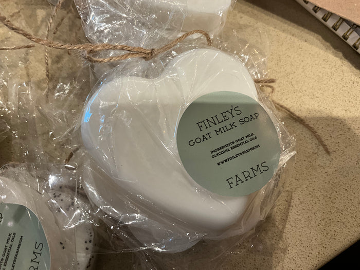 1/2 size  Finley’s Goat Milk Soap Heart Shape Texas Bluebonnet