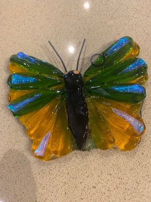 Fused glass Butterfly suncatchers