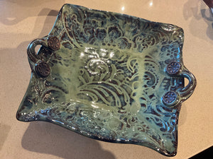 Square dishes with handles