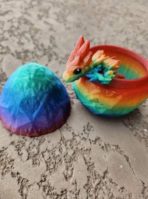 3D Dragon eggs with dragon inside