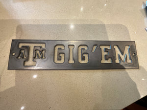 Cut metal signs