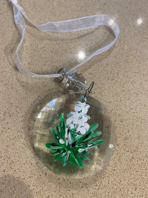 Hand painted crystal sun catchers