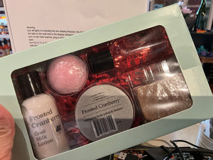 5 piece sampler Frosted Cranberry