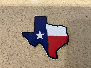 Texas flag sticker