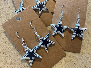 Star Earrings Cowboys