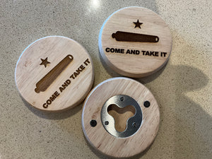 Come and Take it, magnetic, bottle openers