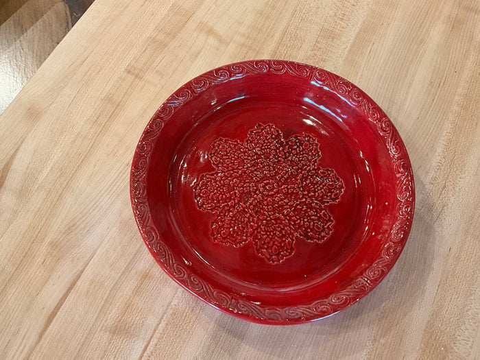 Small Red pie plate