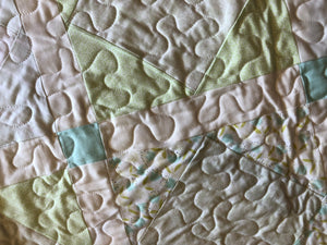 Mint baby quilt